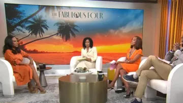 Max Mara Sibari Belt Pocket Detail Cotton Blend Shirtdress worn by Sheryl Lee Ralph as seen in CBS Mornings on July 18, 2024