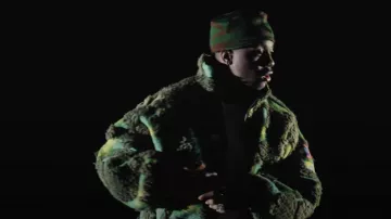 Canada Goose x KidSuper x NBA Green Camo Fleece Jacket worn by Lil Yachty in Lil Yachty - Let’s Get On Dey Ass (Official Video)