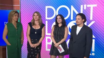 Alice + Olivia Lea Top worn by Donna Farizan as seen in Today on  July 19, 2024