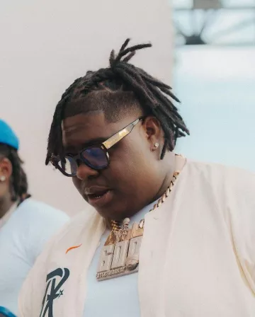 Louis Vuitton Black Square LV Escape Blue Light Glasses worn by BigXthaPlug on the Instagram account @bigxthaplug