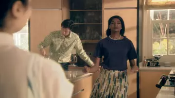 Skins TV show outfits: Sonia Blood (Jenny Jules) is wearing Hobbs Printed Skirt in season 5, episode 7