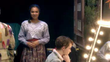 Skins Wardrobe TV show: Grace Violet Blood (Jessica Sula) is wearing Jaclyn Smith Lilac Sweater in season 5, episode 7