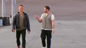 Gilet utilitaire matelassé Abercrombie & Fitch en vert olive porté par Jeremy Simon comme on le voit dans The Bachelorette (S21E03)