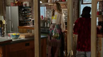 Gucci Pink Patent Leather Ankle Strap Sandals worn by Liza Miller (Sutton Foster) as seen in Younger (S04E01)