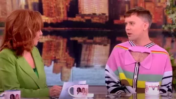 Christopher John Rogers Vestido polo convertible de gran tamaño usado por Cole Escola como se ve en The View el 23 de julio de 2024