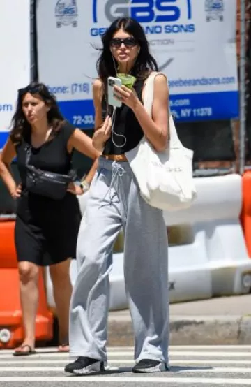 Nike Free Metcon 4 Sneakers worn by Kaia Gerber in New York City on July 18, 2024