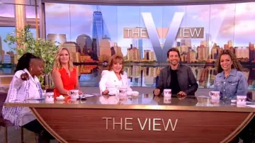 Magnolia Pearl Patchwork Jeans worn by Whoopi Goldberg as seen in The View on  July 24, 2024