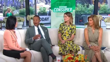 Sandro Embroidered Cardigan worn by Vicky Nguyen as seen in Today on  July 24, 2024