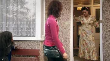 Liv Malone Outfits from Skins: Laya Lewis is wearing Simply Be Yellow Printed Maxi Dress in season 6, episode 8