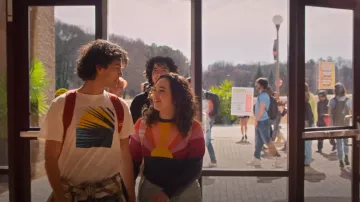 Marine Layer Sunset Icon Sweater worn by Samantha LaRusso (Mary Mouser) as seen in Cobra Kai (S06E01)