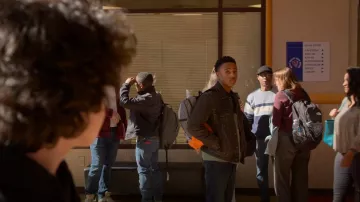 Levi's Denim Trucker Jacket worn by Kenny Payne (Dallas Dupree Young) as seen in Cobra Kai (S06E01)