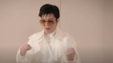Lunettes de soleil Tom Ford 64MM Pilot portées par Kris Jenner comme on le voit dans The Kardashians (S05E10)