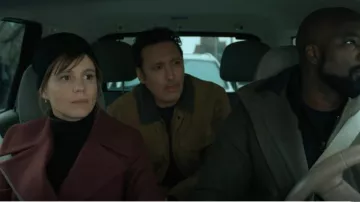 Ted Baker Rrosiey Coat worn by Kristen Bouchard (Katja Herbers) as seen in Evil (S04E08)