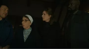 Emporio Armani Women's Milano-Stitch Jacket with Buckle worn by Kristen Bouchard (Katja Herbers) as seen in Evil (S04E09)