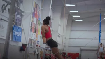 Lululemon Fast & Free Shorts worn by Simone Biles as seen in Simone Biles Rising (S01E02)