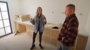 Dior D-Major Ankle Boot worn by Christina El Moussa as seen in Christina on the Coast (S06E03)