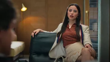 Sandro Vierge Embellished Polo worn by Emilia Krawietz (Ane Rot) as seen in Elite (S08E05)
