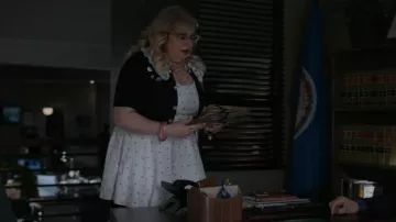 As by Df Curve Margot Upcycled Leather Dress worn by Penelope Garcia (Kirsten Vangsness) as seen in Criminal Minds (S17E08)