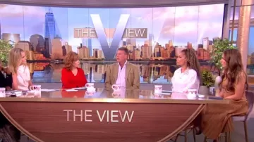 Cinq a Sept Kami A-Line Dress worn by Alyssa Farah as seen in The View on  July 30, 2024