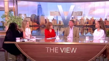 Magnolia Pearl Patchwork Pants worn by Whoopi Goldberg as seen in The View on  July 30, 2024