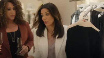 Ganni Striped Suiting Blazer worn by Gala (Eva Longoria) as seen in Land of Women (S01E01)