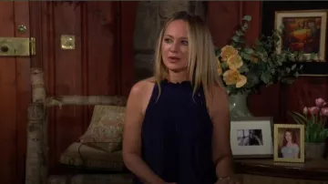 Top de Ramy Brook Carlie usado por Sharon Newman (Sharon Case) como se ve en The Young and the Restless el 29 de julio de 2024