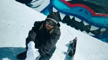 Balenciaga Black Skin Cat XXL Sunglasses worn by DDG in DDG - Copy My Drip [Music Video]