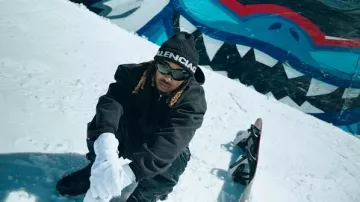 Balenciaga Black Nylon Alaska Short Snow Boots worn by DDG in DDG - Copy My Drip [Music Video]