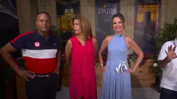 Polo Ralph Lauren Team USA Opening & Closing Ceremony Belt worn by Craig Melvin as seen in Today on July 31, 2024