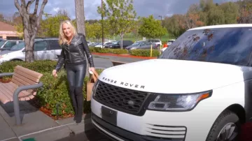 Iro Lamb Leather Biker Jacket worn by Shannon Beador as seen in The Real Housewives of Orange County (S18E03)