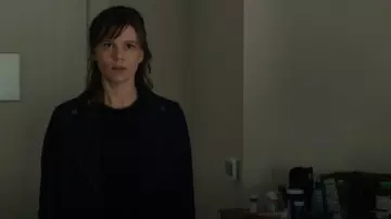Gerard Darel Joceline Veste de moto en daim portée par Kristen Bouchard (Katja Herbers) comme on le voit dans Evil (S04E11)