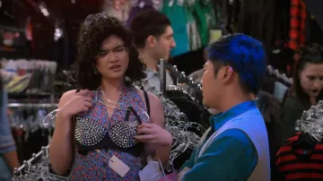 Anlydia Sparkle Glitter Bra Top worn by Nikki (Sam Morelos) as seen in That '90s Show (S02E03)