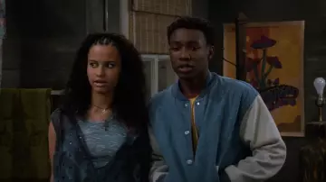 Fruit Of The Loom Varsty Jacket worn by Cole Carson (Niles Fitch) as seen in That '90s Show (S02E04)
