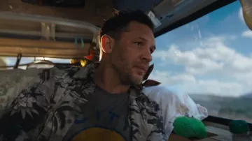 Venom: The Last Dance Movie Outfits: Eddie Brock is wearing "The City" Graphic T-shirt