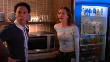 Silence + Noise Nadia Star Low-Back Top worn by Georgia (Iris Apatow) as seen in Unstable (S02E01)