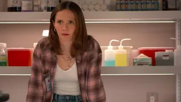 Out From Under Drew Seamless Ribbed Cropped Tank Top worn by Georgia (Iris Apatow) as seen in Unstable (S02E02)