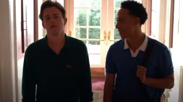 Lacoste Le Fleur Wool Polo Shirt worn by Jackson Dragon (John Owen Lowe) as seen in Unstable (S02E02)