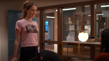 Museum Of Youth Culture Photo-Real DJ Baby Tee worn by Georgia (Iris Apatow) as seen in Unstable (S02E03)
