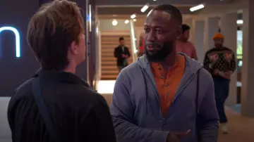 James Perse Vintage Zip Hoodie worn by Peter (Lamorne Morris) as seen in Unstable (S02E03)