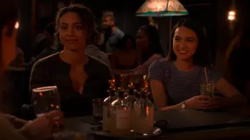 By Anthropologie Ruched Baby Tee worn by Luna (Rachel Marsh) as seen in Unstable (S02E05)