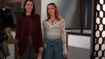 Free People Alara Midi Skirt worn by Georgia (Iris Apatow) as seen in Unstable (S02E06)