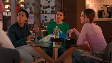 Out From Under Libby Sheer Long Sleeve Top worn by Georgia (Iris Apatow) as seen in Unstable (S02E07)