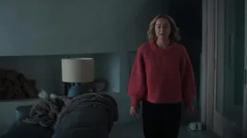 Suéter de punto de alpaca de H&M usado por Birdie Bell (Asher Keddie) como se ve en Fake (T01E02)