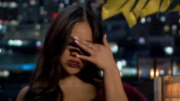 Brevani Bague duo poire en or jaune 14 carats et diamants portée par Jenn Tran comme on le voit dans The Bachelorette (S21E04)