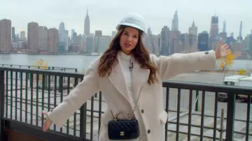 Chanel 23K Flap Bag with Handle worn by Jessica Markowski as seen in Owning Manhattan (S01E06)