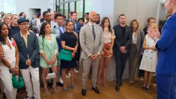 Zimmermann Luminosity Liftoff Flower Top worn by Jessica Markowski  as seen in Owning Manhattan (S01E07)