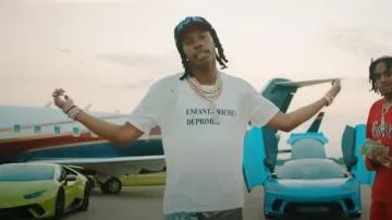 Mr. Saturday Black De La Nuit Rope Hat worn by Lil Baby in Tay B x Lil Baby - ALL TEN (Official Music Video)