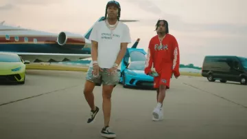 Audemars Piguet Rose Gold Skeleton Royal Oak worn by Lil Baby in Tay B x Lil Baby - ALL TEN (Official Music Video)