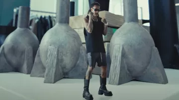 Rick Owens Black Tall Bogun Platform Boots worn by Wiz Khalifa in Wiz Khalifa - Baby Girl On The Way [Official Music Video]