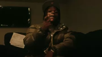 House Of Errors Olive Green & Brown Eye T Shirt worn by 42 Dugg in 42 Dugg - Wrong Right (Official Music Video)